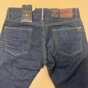 7 Diamonds Denim Jeans Kelso Straight cut size 31x33 Brand New w/ Tag Dark Wash